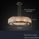 DecorBites™ Gold Crystal Ceiling Chandelier LED Light Fixture for Luxury Home Decor