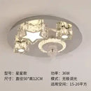DecorBites™ Crystal LED Ceiling Fan Remote Control Modern Bedroom Light Fixtures