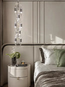 DecorBites™ Crystal Gold Chain Chandelier Ceiling Lamp for Home Décor