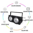 DecorBites™ 200W COB LED Par Audience Blinder Light RGBWA UV 6IN1 Strobe Wash Disco Dj