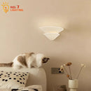 DecorBites™ Cream Wind LED Gypsum Wall Lamp - Semi-round Umbrella Design