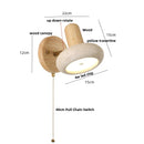 DecorBites™ Iron Rotate LED Wall Light Sconce Yellow Travertine: Modern Nordic Bedroom Lamp