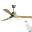 DecorBites™ 42/52 Inch White Black 3 Blade Copper Motor Ceiling Fan Light Remote