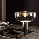 DecorBites™ Aella Glass Table Lamp - Luxury Art Clear Lamp for Office Bedroom Home Décor