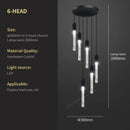 DecorBites™ Crystal Bubble Chandelier Pendant Light - Modern Staircase Hanging Fixture