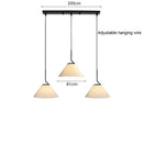 DecorBites™ Cream LED Pendant Light Nordic Pleated Chandelier for Home Decoration