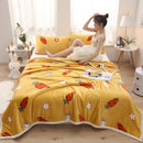 DecorBites™ Cozy Checkered Fleece Blanket for All Seasons