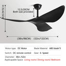 DecorBites™ 52" Modern Ceiling Fan with DC Remote Control for Home and Office