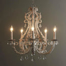 DecorBites™ Iron Crystal Chandelier for Living Room Dining Bedroom Clothing Store Lighting