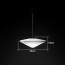 DecorBites™ Glass Saucer LED Chandelier for Living Room & Bedroom Lighting