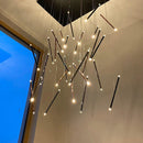 DecorBites™ LED Chandelier: Luxury Indoor Lighting for Living Room, Hall, Staircase
