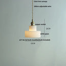 DecorBites™ Green Glass LED Pendant Lights, Adjustable Nordic Modern Hang Lamp for Bedroom, Kitchen, Hotel