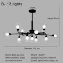 DecorBites™ Glass Ball Pendant Chandelier for Living Room Bedroom Dining Room