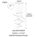 DecorBites™ LED Chandelier: Luxury Indoor Lighting for Living Room, Hall, Staircase