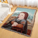 DecorBites™ Knitted Tapestry Sofa Blanket - Light Luxury Decorative Blanket for Living Room, Nap Bedspread, Picnic, Camping Mat