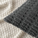 DecorBites™ Corduroy Striped Pillow Cover 18x18 Inch Luxury Cushion Case for Living Room