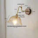 DecorBites™ LED Wall Lights Up Down Rotate Pull Chain Switch Bedside Lamp Glass Canopy Fixtures