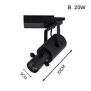 Modern black & white led track light gallery spotlight