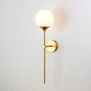 DecorBites™ Golden Round Glass Wall Sconce: Modern Nordic Lighting Fixture for Home Decor