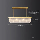 DecorBites™ Crystal LED Chandelier: Minimalist Luxury Lighting for Dinning Table