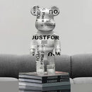 DecorBites™ Graffiti Bear 27cm Figurine | Modern Home Decor Statue & Money Jar