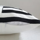 DecorBites™ Geometric Embroidery Cushion Cover 45x45cm Black Grey Soft Cozy for Home Decor