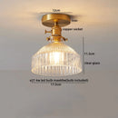 DecorBites™ Glass Copper LED Ceiling Light - Simple Art Decorative Chandelier