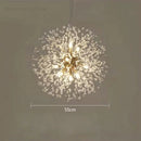 DecorBites™ Dandelion Crystal Chandelier: Modern Nordic Style LED Pendant Light for Living Room
