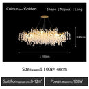 DecorBites™ Crystal LED Chandelier: Elegant Nordic Branch Design for Living Room, Hotel, Dining Area