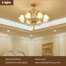 DecorBites™ Crystal Ceiling Chandelier for Modern Luxury Living Room & Hotel Lobby