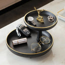 DecorBites™ Double-Layer Coffee Table Tray: Stylish Storage Box for Cosmetics, Keys, and Decor