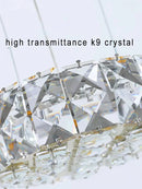 DecorBites™ Crystal Ring Chandelier - Color Changing LED Modern Luxury Hanging Lamp