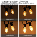 DecorBites™ Diamond Chandelier LED Light Bulbs 7W C7 Candelabra Base Decor Edison Bulb