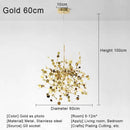 DecorBites™ Gold LED Ceiling Pendant Light Fixture for Home Decoration and Modern Living