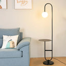 DecorBites™ Glass Side Table LED Floor Lamp for Nordic Living Room Art Decor