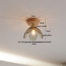 DecorBites™ Copper Wood LED Ceiling Lamp Ceramic Modern Ceiling Lights for Home Decor