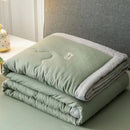 DecorBites™ Cooling Cotton Quilt with Washable Core for Single Bed in Dorm