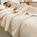 DecorBites™ Double Sided Jacquard Milk Velvet Blanket - Winter Warm Sofa Cover