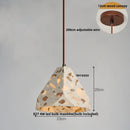 DecorBites™ Terrazzo Stone LED Pendant Lamp for Industrial Loft, Bar, Coffee, Living Room.