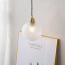 DecorBites™ Glass Ball LED Pendant Light: Nordic Modern Copper Socket Hanging Lamp for Home Indoor Lighting.