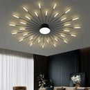 DecorBites™ Acrylic Sunflower Ceiling Lamp in Brushed Antique Gold