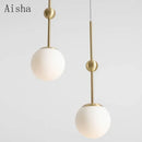 DecorBites™ Gold Glass Chandelier 3-Head Lamp Fixture for Living & Dining Room