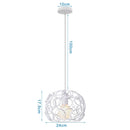 DecorBites™ Industrial Metal Ball Pendant Light for Bedroom Kitchen Island
