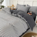 DecorBites™ Lattice Plant Geometric Pattern Bedding Set with Sheet Pillows