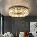DecorBites™ Crystal Gold LED Ring Ceiling Light - Modern Luxury Home Lighting