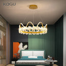 DecorBites™ Crystal Flower Ring Chandelier for Modern Living and Bedroom