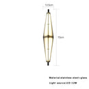 DecorBites™ Glass Cone Chandelier: Height Adjustable Luxury Art Indoor Pendant Lamp