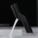 DecorBites™ Gold Basin Faucet: Single Handle Push-Button Mixer Tap for Bathroom, Brass Material