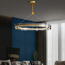 DecorBites™ Circular Ring LED Chandelier: Modern Lighting for Living, Bedroom, Dining Room