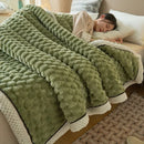DecorBites™ Cozy Flannel Fleece Blanket for Warm Autumn Winter Sleep